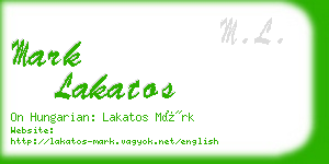 mark lakatos business card